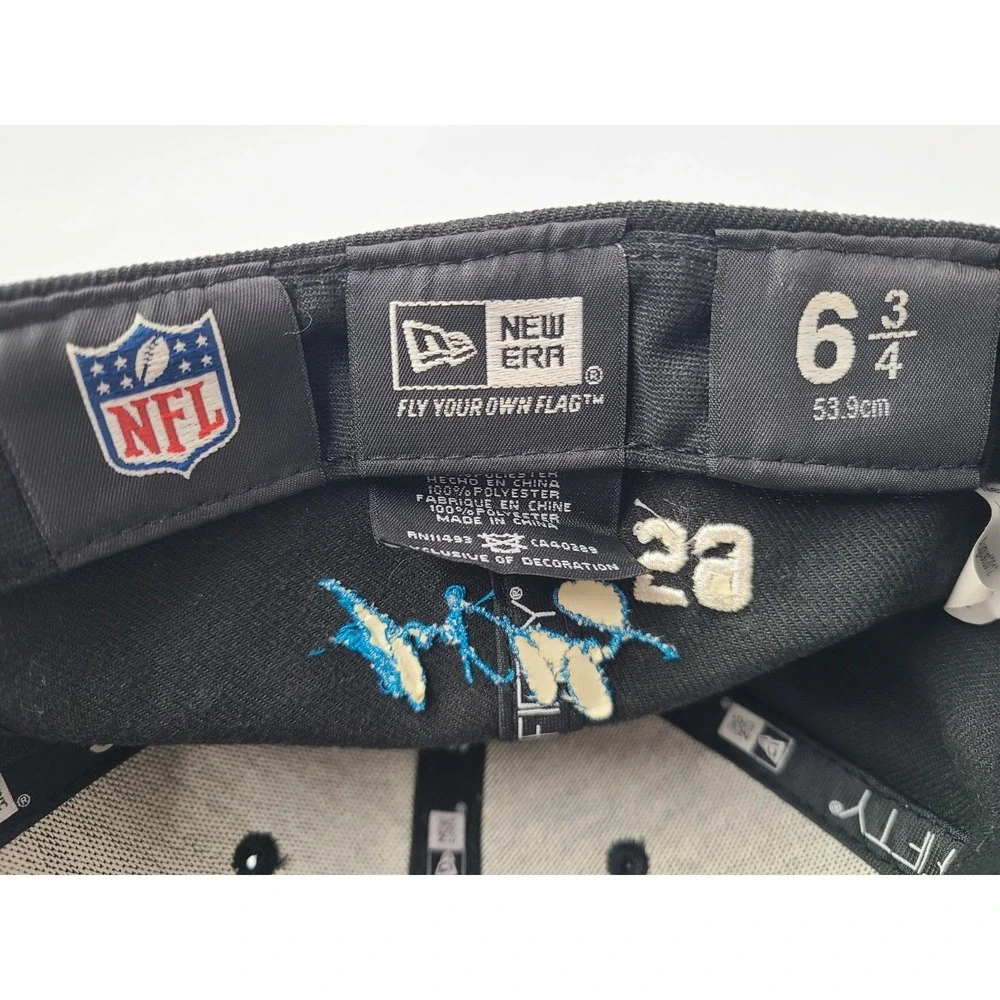 Carolina Panthers Luke Kuechly #59 New Era 59Fifty Fitted 6 3/4 Hat‎ Cap Black